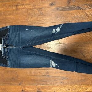 Isabel Maternity Distressed Blue Jeggings